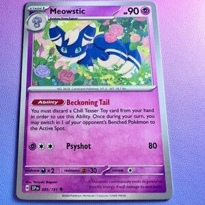 meowstic - 085/191 (uncommon) — pokemon: surging sparks